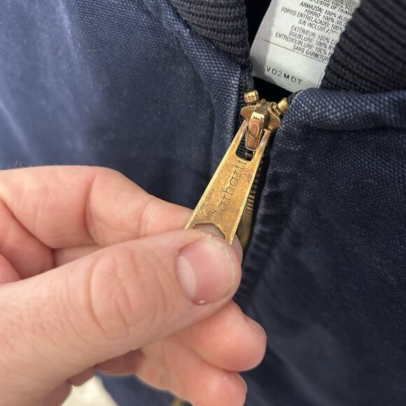 Vintage Carhartt Quilted Artic Vest “Midnight Blue” V02 MDT - Picture 6 of 8